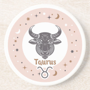 Dessous De Verre En Grès SYMBOLE Zodiaque Taurus