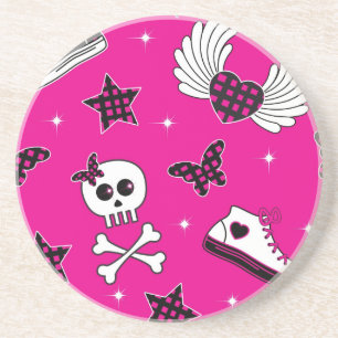 Dessous De Verre En Grès Symboles d'Emo