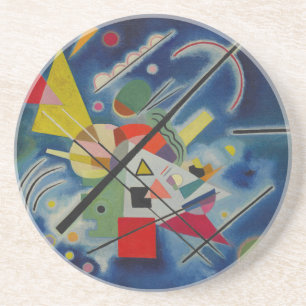 Dessous De Verre En Grès Tableau bleu de Kandinsky