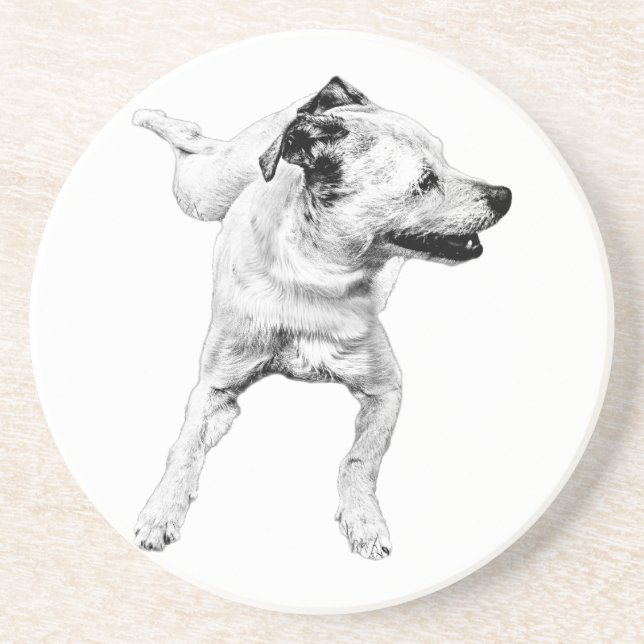 Dessous De Verre En Grès Tableau cidre, pivot joyeux (Devant)