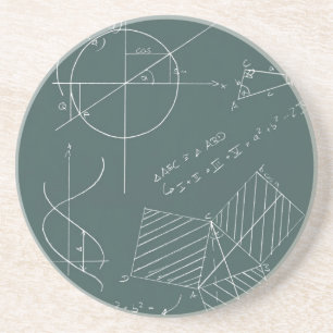 Dessous De Verre En Grès Tableau noir de maths