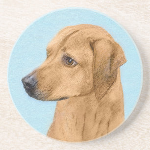 Dessous De Verre En Grès Tableau Rhodesian Ridgeback - Art Chien original