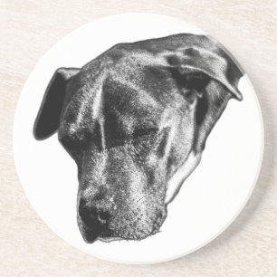 Dessous De Verre En Grès Tabletop Tranquil : mini-mélange Pitbull