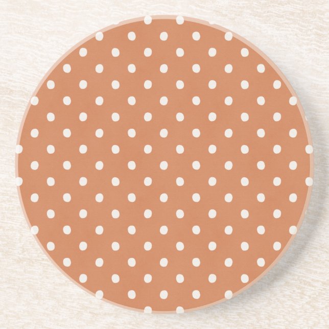 Dessous De Verre En Grès Taches de crème orange (Devant)