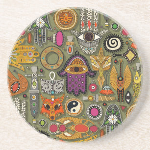 Dessous De Verre En Grès talismans mousse