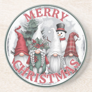 Dessous De Verre En Grès Tapis de Noël Gnomes