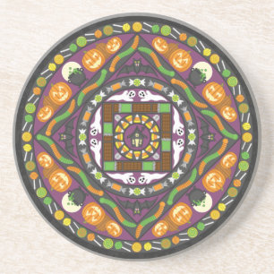 Dessous De Verre En Grès Tapis de souris mandala Friandises et Sortilèges