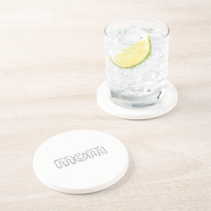 Dessous De Verre En Grès Tapis de verre avec alphabet pour la fête des mère