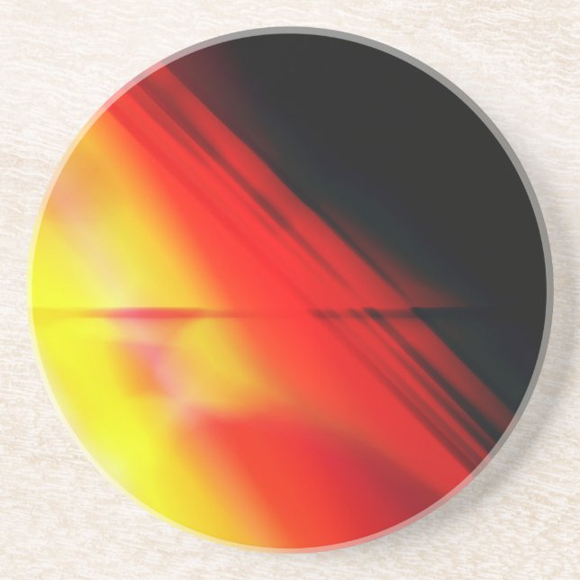 Dessous De Verre En Grès Tapis Volant Abstrait (Devant)