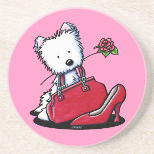 Dessous De Verre En Grès Tapis Westie Bits O' Heaven