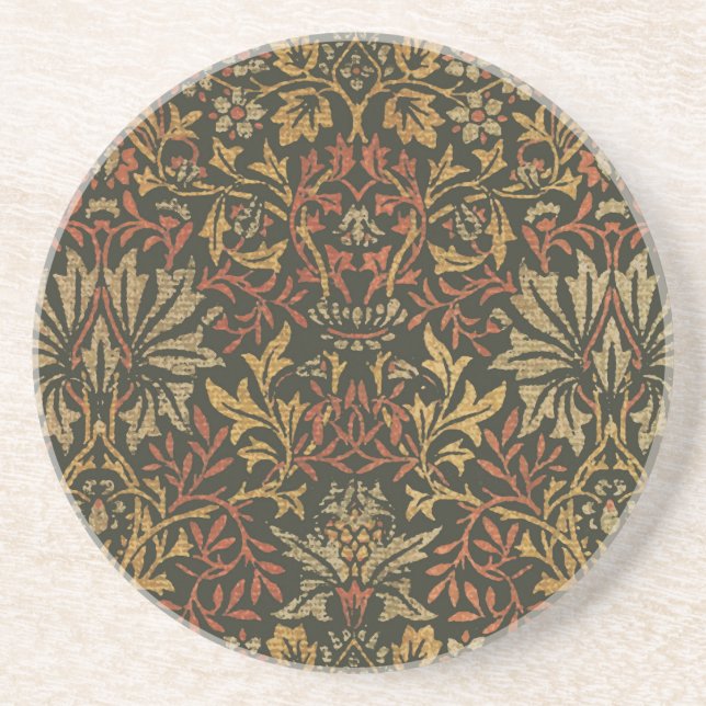 Dessous De Verre En Grès Tapisserie de jardin de William Morris Fleur (Devant)