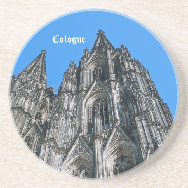 Dessous De Verre En Grès Tapisserie de la cathédrale de Cologne (Devant)