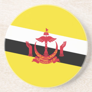 Dessous De Verre En Grès Tapisserie patriotique du drapeau de Brunei