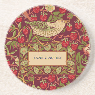 Dessous De Verre En Grès Tapisserie William Morris Strawberry Thief