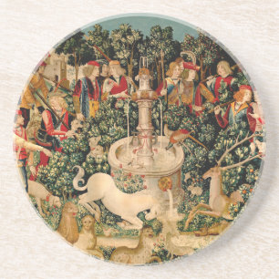 Dessous De Verre En Grès Tapisseries de licorne médiévale Impression : Met