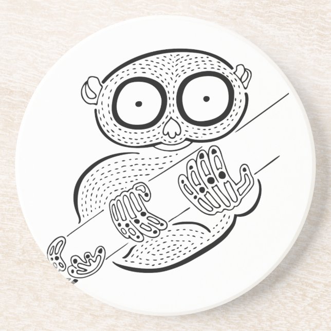 Dessous De Verre En Grès Tarsier (Devant)