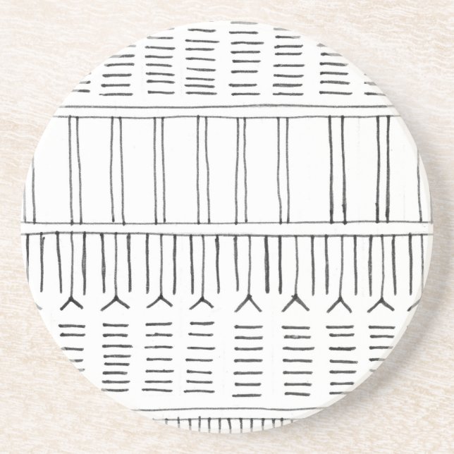 Dessous De Verre En Grès Tatouage d'Inuit (Devant)