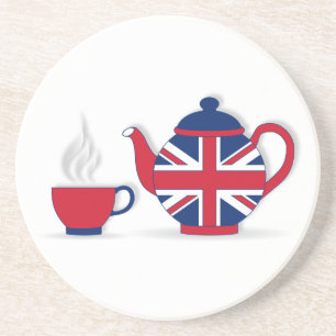 Dessous De Verre En Grès Tea Party