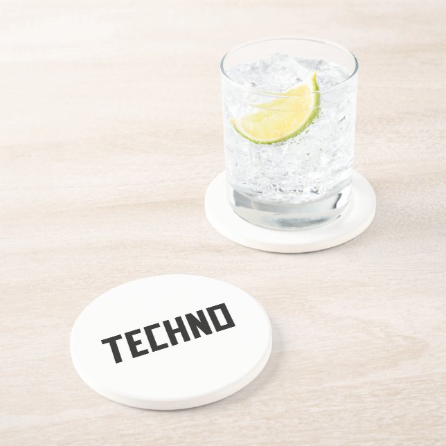 Dessous De Verre En Grès TECHNO Music (Côté)