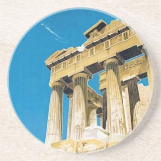 Dessous De Verre En Grès Temple du Parthénon de la Grèce Vintage voyage Ath
