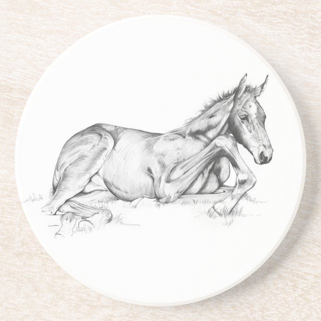 Dessous De Verre En Grès Temps calme (Devant)