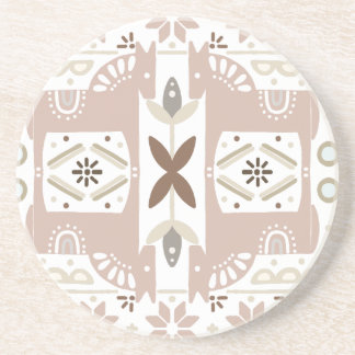 Dessous De Verre En Grès Tendance Beige esthétique Pettern