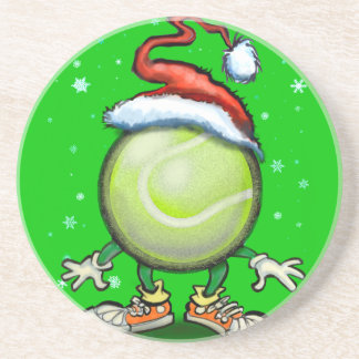 Dessous De Verre En Grès Tennis Christmas