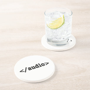 Dessous De Verre En Grès Terminer le code HTML5 audio