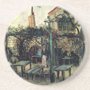 Dessous De Verre En Grès Terrasse d'un café sur Montmartre La Guinguette