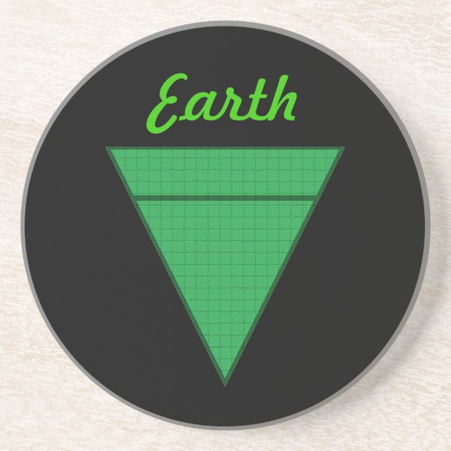 Dessous De Verre En Grès Terre (Devant)