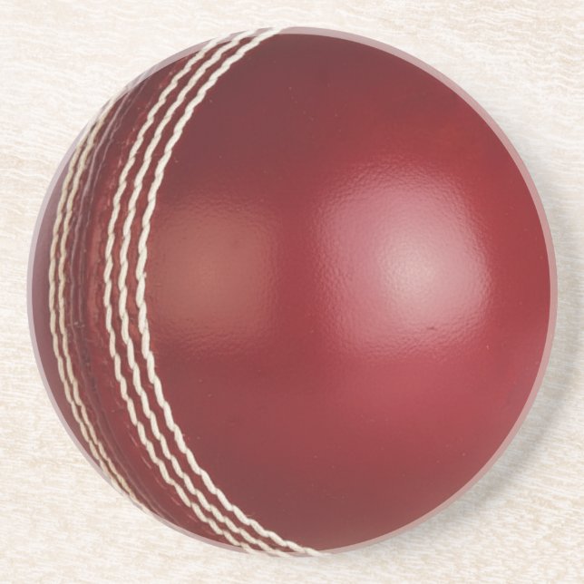 Dessous De Verre En Grès Test Match Red Cricket Ball (Devant)