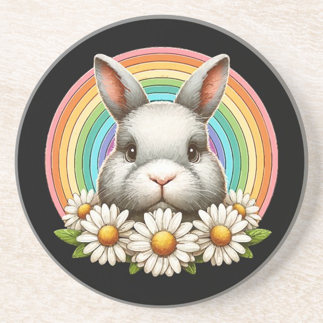 Dessous De Verre En Grès Tête de lapin (Devant)