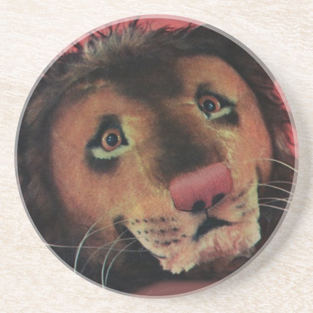 Dessous De Verre En Grès tête de lion de jouet (Devant)