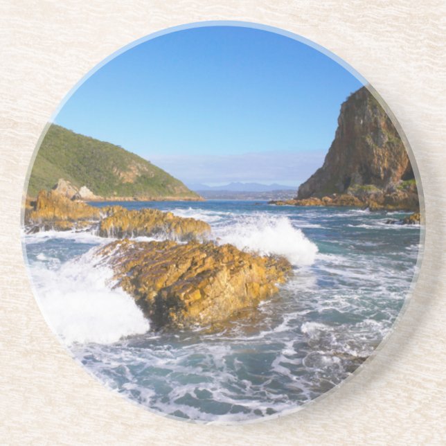 Dessous De Verre En Grès Têtes de Knysna, Route des jardins, Cap-Occidental (Devant)