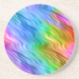 Dessous De Verre En Grès Texture blanche