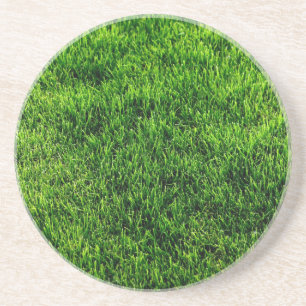 Dessous De Verre En Grès Texture d'herbe verte d'un terrain de football