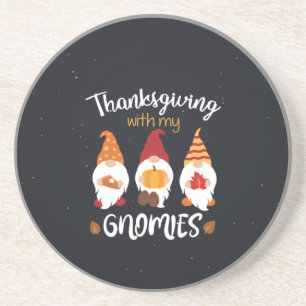 Dessous De Verre En Grès Thanksgiving Avec Mes Gnomes