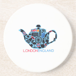 Dessous De Verre En Grès Thé de Londres