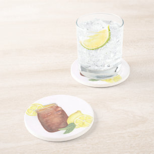 Dessous De Verre En Grès Thé doux aux citrons