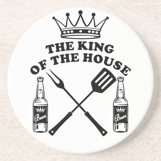 Dessous De Verre En Grès The King of the House Beer (Devant)