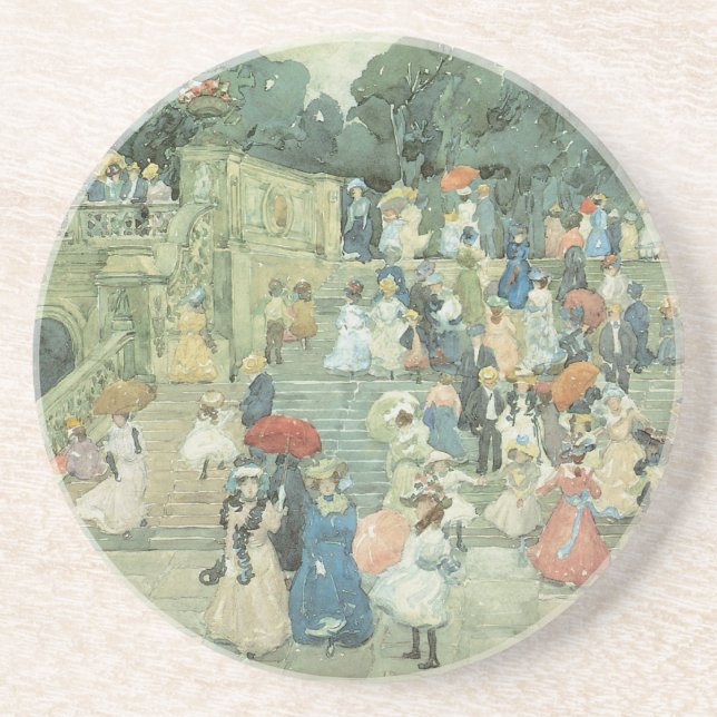 Dessous De Verre En Grès The Mall, Central Park de Maurice Prendergast (Devant)