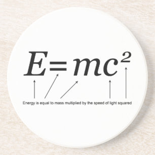 Dessous De Verre En Grès Théorie E=MC2 de relativité