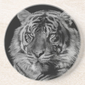 Dessous De Verre En Grès Tigre noir et blanc
