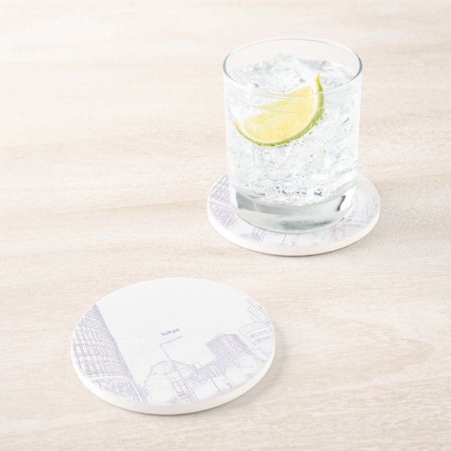 Dessous De Verre En Grès tokyo (Côté)
