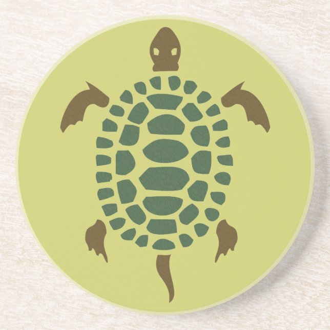 Dessous De Verre En Grès Tortue (Devant)