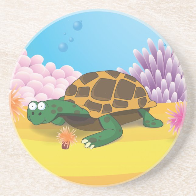 Dessous De Verre En Grès Tortue (Devant)