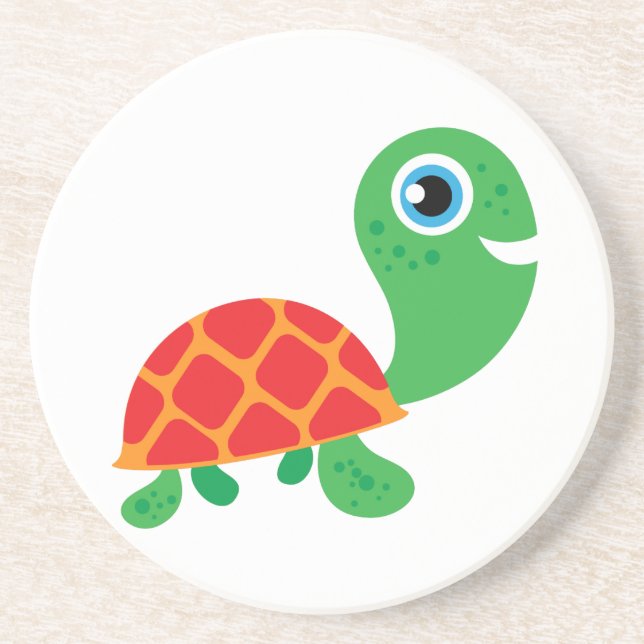 Dessous De Verre En Grès Tortue impressionnante (Devant)