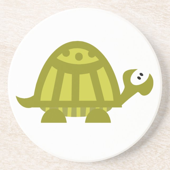 Dessous De Verre En Grès Tortue verte (Devant)