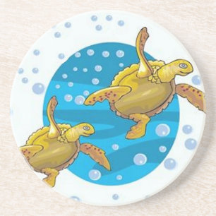 Dessous De Verre En Grès Tortues marines