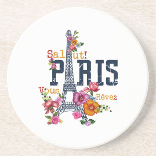 Dessous De Verre En Grès Tour Eiffel Paris Chemise Salut Flower Paris Fra